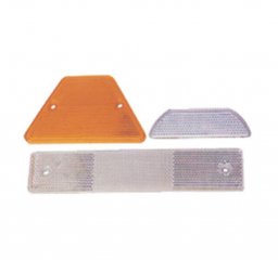 Guardrail reflector delineator